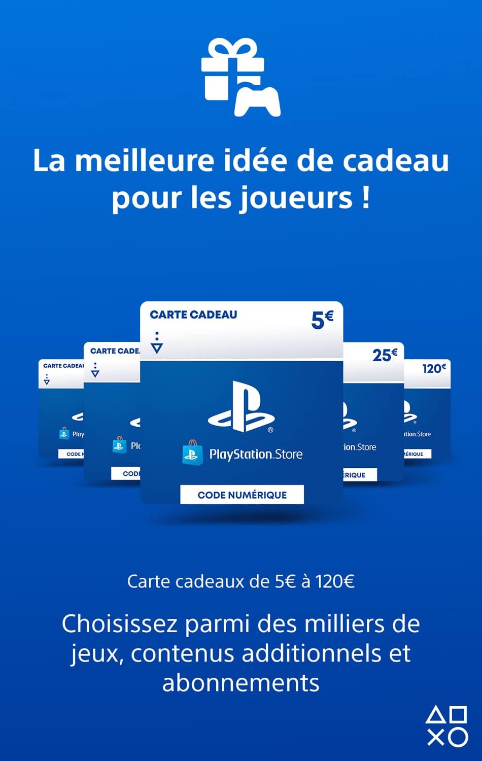 50€ Carte Cadeau PlayStation | Compte PSN français uniquement [Code par Email]