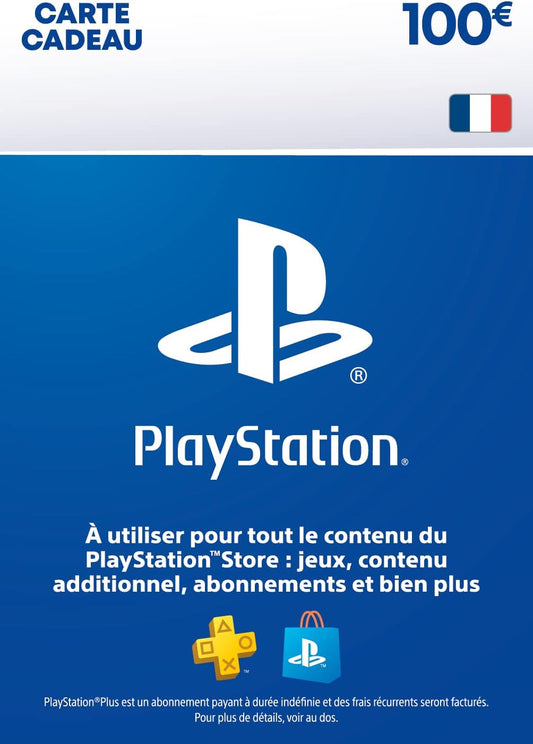 100€ Carte Cadeau PlayStation |Compte PSN français uniquement [Code par Email]