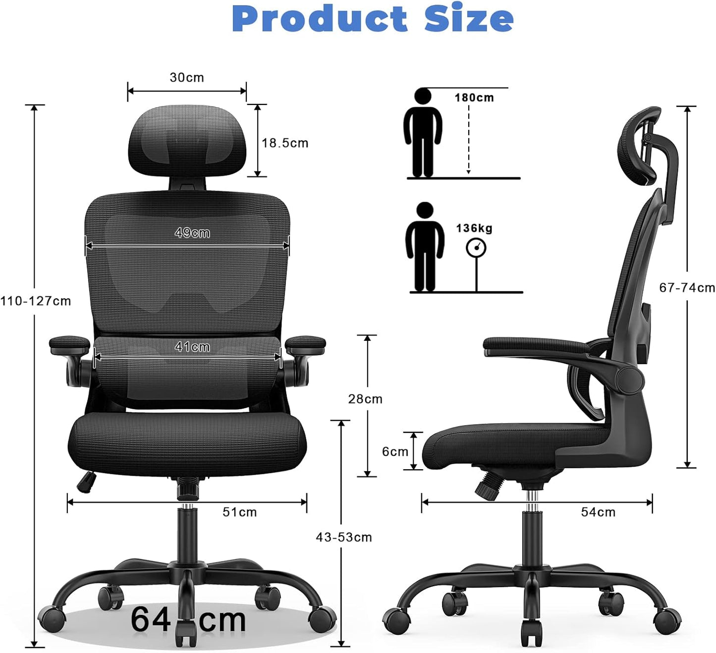 Chaise de Bureau Ergonomique